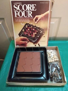 Complete Vintage 1975 Lakeside Score Four Strategy Board Game - 2 Bent Pins - Picture 1 of 7