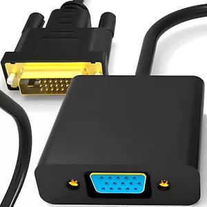 DVI-D 24+1 auf VGA Adapter 4K 1080P Full HD Dual Link VGA Buchse Konverter Retoo - Bild 1 von 12
