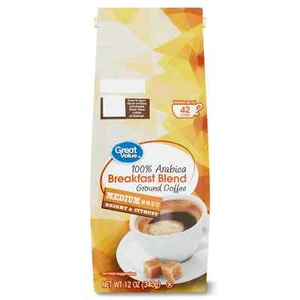 GV BREAKFAST BLEND ABABRIC MED ROAST GROUND COFFEE 12oz BAG - PACK OF 3 - Picture 1 of 1