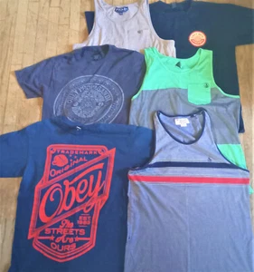 Obey, Diamond and Penguin  T-Shirt lot of 6 total 3 (Tank Tops) 3 (T-Shirts). - Picture 1 of 9
