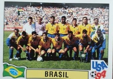 PANINI WORLD CUP USA 94 No. 86 BRAZIL World Champion STICKER