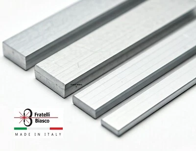 Barra piatta in alluminio 6082,larghe 80,100,150,200 vari spessori e lunghezze  - Immagine 1 di 4