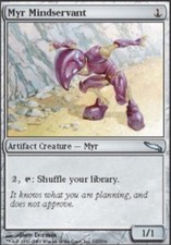 Myr Mindservant - Foil ~ Heavily Played Mirrodin MTG Magic UltimateMTG Artifact