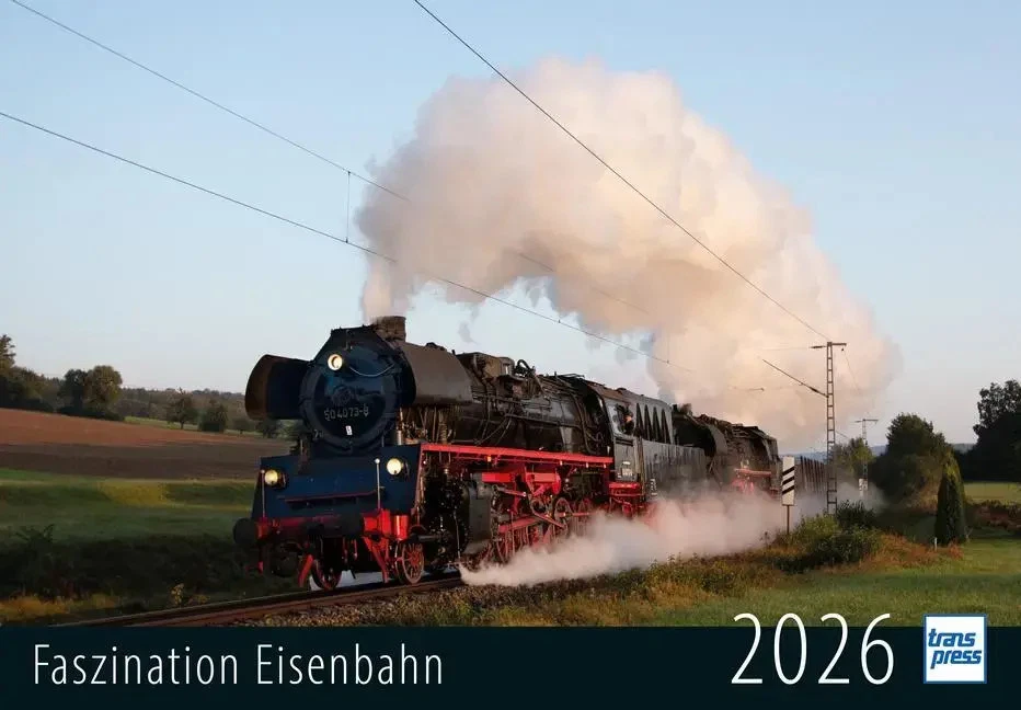 MOTORBUCH VERLAG Faszination Eisenbahn 2026 | Kalender | 14 S. | Deutsch | 2026