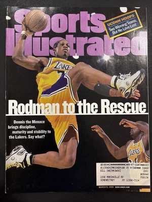 Sports Illustrated 8 de marzo de 1999 Dennis Rodman To The Rescue L.A. Lakers Foto 1 de 2