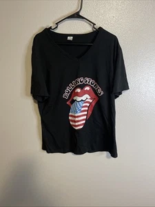 Rolling Stones T-shirt donna US Tongue scollo a V - Foto 1 di 8