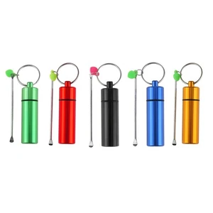 Pill Box Container With Spoon Storage Dispenser Medicine Case For Toothpicks - Picture 1 of 14