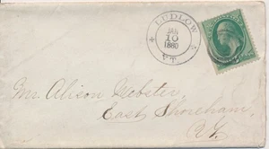 Black River Academy letterhead & cover Ludlow Vermont 1880 Fancy cancel - Picture 1 of 6
