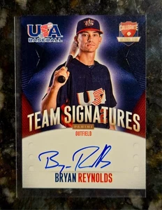 Bryan Reynolds Panini 2014 EE. UU. Béisbol automático/399 firmas de equipo SP - Imagen 1 de 2