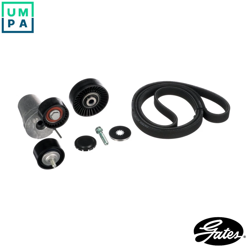 VRIBBED BELT SET K036DPK1698 FOR BMW N47D20D/B/C/A M47D20 2.0L 4cyl 1 E87 3.0L - Image 1 of 4