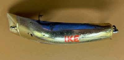 SEÑUELO DE PESCA VINTAGE KAUTZKY LAZY IKE COLOR DORADO Foto 1 de 4