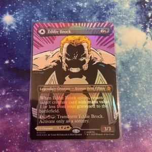 Eddie Brock // Venom, Lethal Protector Borderless Marvel's Spider-Man Foil 233 - Picture 1 of 2