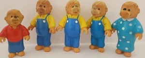 Vintage Berenstain Bears Figures Lot of 5 McDonald's Happy Meal Toys 1986 - Picture 1 of 24