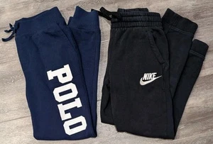 Polo Ralph Lauren (Navy) & Nike (Black) Lot Of 2 Joggers Size Small-medium Used - Picture 1 of 9