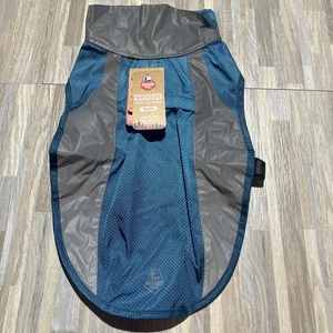 Arcadia Trail reflektierender Hunderegenmantel hohe Sichtbarkeit blau türkis verstaubare Jacke - Bild 1 von 3