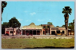 Horn's Cars of Yesterday Sarasota Fl Automobile Shop Postcard 1957 - Picture 1 of 2
