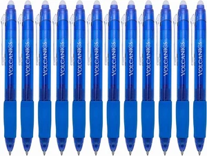 Volcanics einziehbarer Clicker radierbare Gelstifte - 1 Stück (12er Pack), blau - Bild 1 von 4