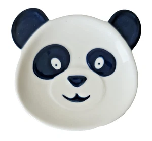 NEW Davids Tea Panda Blue & White Ceramic Satchet Rest 3.5"x3.5" Retired - Bild 1 von 4