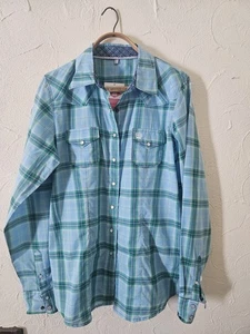 Cinch Mujer Perla Botón A Presión Talla Grande Azul Verde Nuevo Con Etiquetas - Imagen 1 de 5