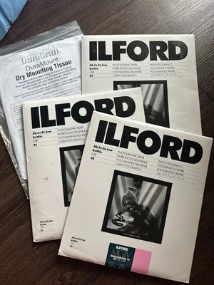 Ilford Multigrado IV RC Deluxe recubierto de resina papel blanco y negro paquetes de 3 Foto 1 de 4
