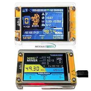 BTC Bitcoins SOLO Lottery Miner 1000KH/s ESP32 WLAN Bluetooth Entwicklungsboard - Bild 1 von 29