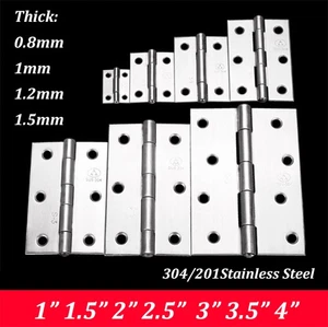 304/201 Stainless Steel Mini Hinge-Decorative Box Model Furniture Doors Hinges  - Picture 1 of 22