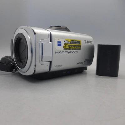 Sony Handycam DCR-SR35E Handheld High Definition Camcorder Silver Tested - Image 1 of 4