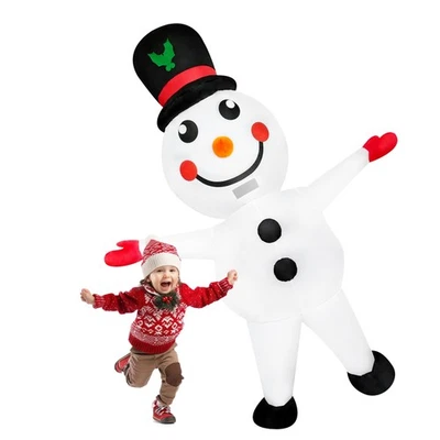 Disfraz inflable muñeco de nieve de Navidad traje inflable traje de disfraces para adulto, Ha... Foto 1 de 4