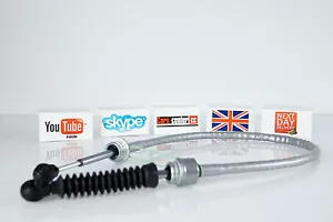 PEUGEOT 406 GEAR LINKAGE CONTROL CABLE GEARBOX SHIFT TRANSMISSION LEVE 2444N3 Q8 - Picture 1 of 8