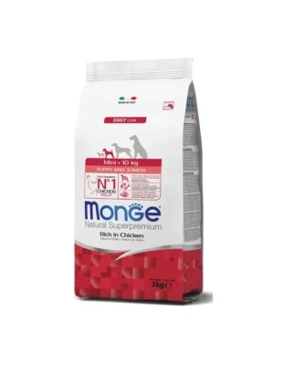 Monge Natural Mini Puppy Ricco in Pollo Crocchette per Cani Cuccioli al Pollo - Immagine 1 di 4