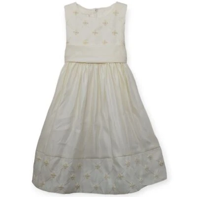 Vestido Formal Cenicienta Niñas Pequeñas Marfil Talla 3T DEFECTUOSO SIN MANGAS NUEVO Foto 1 de 4