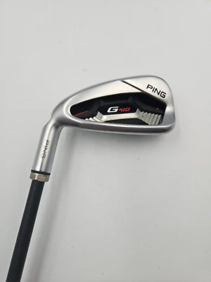 LEFT HAND Ex Demo Ping G410 7 Iron, Black Dot, Regular Flex Graphite Shaft,+1/2" - Image 1 of 4