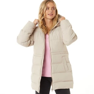 Brave Soul Womens Jacket Ladies Girls Padded Hooded Parka Winter Long Coat Size - Picture 1 of 9