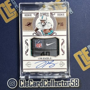 Lynn Bowden Jr 2020 Panini National Treasures Crossover Rookie Patch Auto /5 