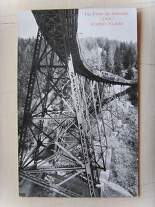 Eisenbahn Ansichtskarte Stubaitalbahn Kreither-Viadukt um 1910 - Picture 1 of 2