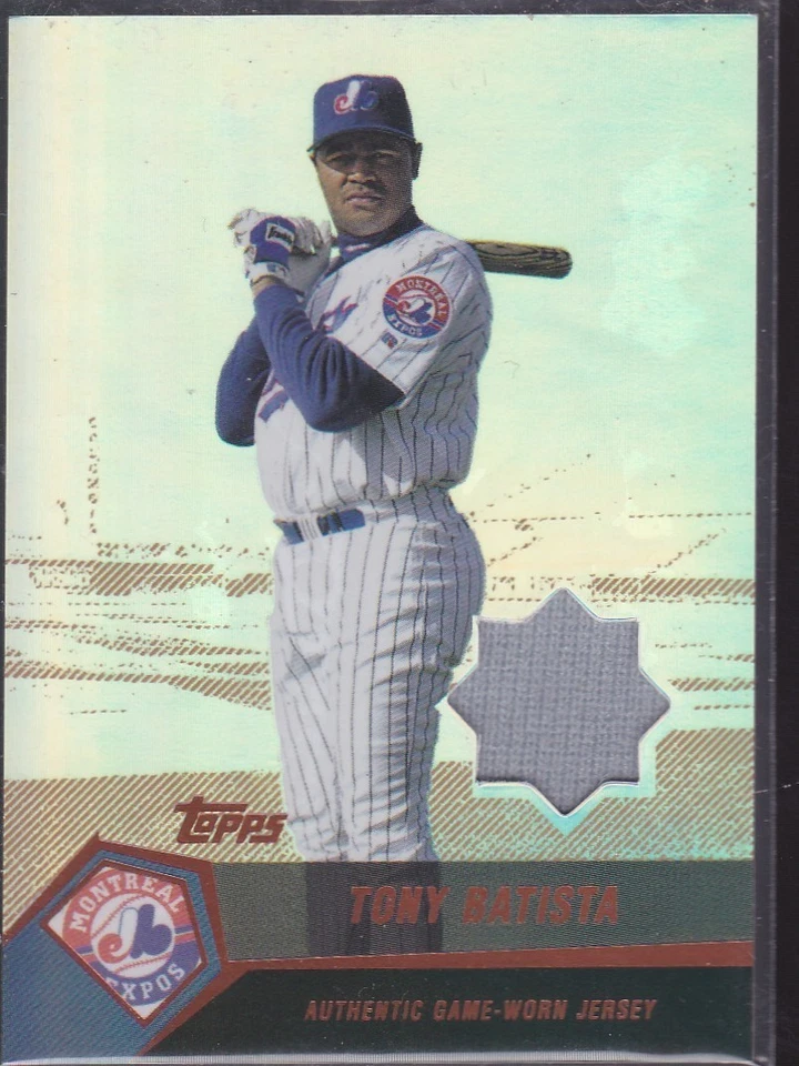 2004 TOPPS BASEBALL TONY BATISTA JERSEY #TB EXPOS 21/99 NMMT *56707 - Image 1 of 1
