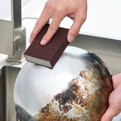 BRANDED 3Pcs Stain Remover Magic Sponge Cleaning Brush Powerful Kitchen Cleaning Tool