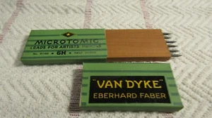 Vintage Eberhard Faber Microtomic Van Dyke Graphit Ziehleitungen 6100 6H NOS - Bild 1 von 3