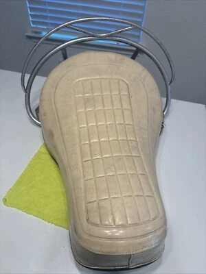 Harley Davidson FLH FL Shovelhead Panhead Buddy Seat White - Image 1 of 4