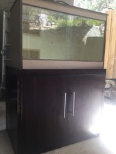 Wooden Reptile Vivarium (920x460x610) with built in lights and cupboard