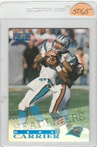 1996 PRO LINE   MARK CARRIER   #113   CAROLINA PANTHERS  FOOTBALL CARD - Picture 1 of 2