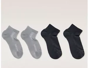 Tommie Copper Set 4 Calze EcoWick Compressione Caviglia XL Nero Grigio Nuove Unisex - Foto 1 di 1