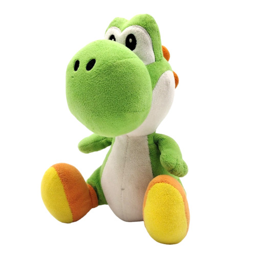 Figurine jouet peluche verte Super Mario Bros Wii Yoshi Nintendo 8" sans étiquette bourrée