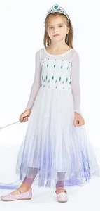Elsa Frozen Schneekönigin Prinzessin Kleid - Bild 1 von 1