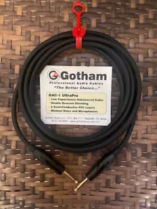Gotham GAC-1UltraPro Instrumentenkabelbaugruppe 25 Fuß schwarz - Bild 1 von 2