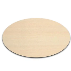 Oval Wood Cutout Shape Unfinished Various Size & Qty 1/8" Craft Hobby - Picture 1 of 4