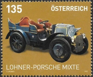 austria 2022 autriche LOHNER PORSCHE mixte 1896 car auto voiture wagen 1v mnh - Picture 1 of 1