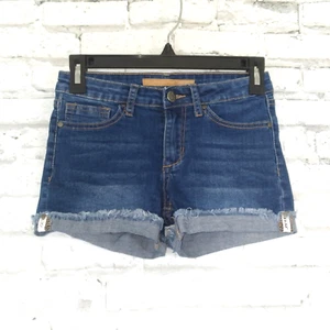 Joes Jeans Shorts Girls 14 Blue Jean Denim Cuffed Cut Off Stretch Casual - Picture 1 of 9