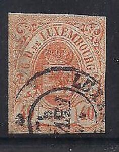 Luxembourg Stamps- Scott # 12/A3-40c-Canc/H-1859-64