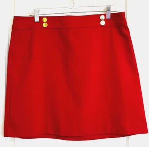 ANN TAYLOR LOFT Red Suit Straight Skirt Sz 14P 14 Petite - Picture 1 of 2